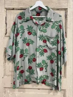 UNUSED rose pattern shirts 4 XLのサムネイル