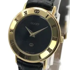 GUCCI 8000M メンズ腕時計 デイト新品ベルト交換済 尾錠正規品 稼働品