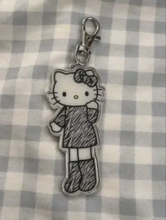 ハローキティ モノクロストラップ