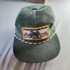 Direct Caps コーデュロイキャップ オリーブグリーン