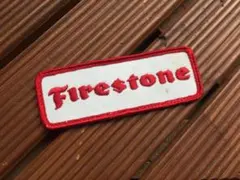 【70's Firestone ワッペン】ビンテージ ファイアーストーン
