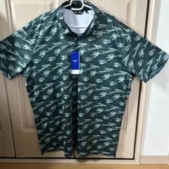 MIZUNO GOLF　ミズノ　ゴルフウェア　半袖　緑　迷彩　大きめ　4Ｌ