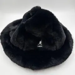 KANGOL ブラック ファーハット 深瀬 L