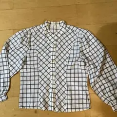 Joycel チェック柄 長袖シャツ 9R金ボタン