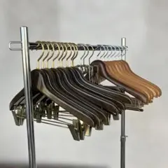 年末大掃除処分品！大量　ハンガー　まとめ　セット　木製　トップス　パンツ　20本