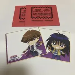 遊戯王 ふぉーちゅん☆ビジュアル色紙 TypeA 海馬瀬人 海馬モクバ 2種