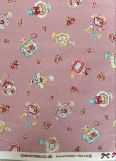 COSMOTEXTILE コスモテキスタイル 香水瓶 ローズ コットン生地