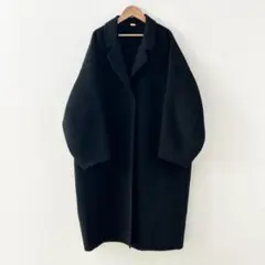 【Deuxieme Classe】ウールアンゴラリバーコート (ブラック) ウールアンゴラリバーコート（チェスターコート）｜Deuxieme