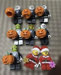 マ*ア様 【ジャンク】クリスマスハロウィン★レゴミニフィグ 12体セット