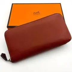 HERMES エルメス アザップ クラシック オールレザー オレンジ C445 