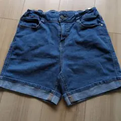 デニムブルー ハーフパンツ 150cm