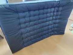 ニトリ　3WAYソファベッド　ブラック　レザー