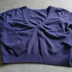 紫 ニット