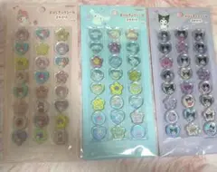 ★正規品★おはじきふうシール 3枚セット マイメロ　クロミ　シナモン　サンリオ
