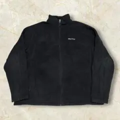 00s Marmot フリースジャケット USメンズ 肉厚ブラック XXL