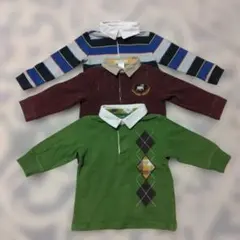 長袖ポロシャツ 3枚セット 18-24ヶ月 3