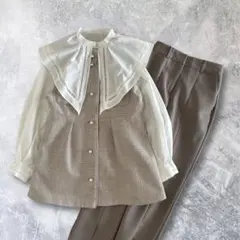 スーツ 3点セット ジレ パンツ ブラウス セレモニー ツイード 卒業 入学