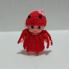 Y*。様 タコスくんの編みぐるみキーホルダー〇 手作りギフト かぎ針編み タコス ぬいぐるみ タコス アミグルミ