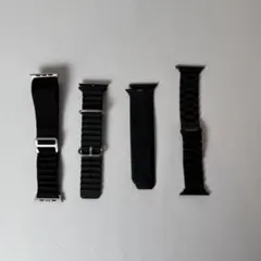 Apple Watch用 ブラックバンド 4本セット