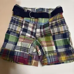 Ralph Lauren チェック柄パンツ　24M 90cm ハーフパンツ