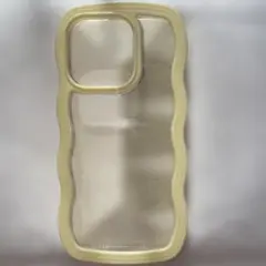 iPhone15pro用クリア・イエローケース
