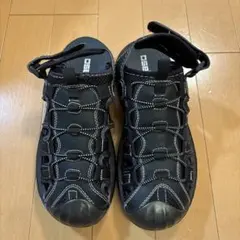 ★pegaso キッズ サンダル ブラック 23cm