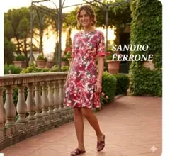 SANDRO FERRONE 花柄ワンピース 　イタリア製のサムネイル