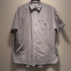 U.S. POLO ASSN ストライプオーバー半袖シャツのサムネイル