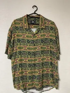 美品 ステューシー STUSSY 半袖シャツ トライブ柄 メンズ M