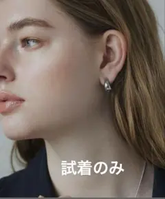 CENE プランプイヤリング　シルバー　金属アレルギー対応