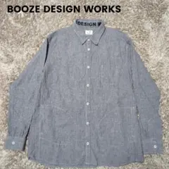 BOOZE DESIGN WORKS グレー長袖シャツ