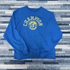 Champion 青 スウェット トレーナー