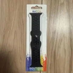 Apple Watch用 スポーツバンド ブラック シリコン素材 新品未使用