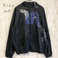 ナイキ　Nike　ナイロンジャケット　パーカー　スウッシュ刺繍ロゴ　XL 古着