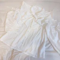 グリーンカレー様専用　ディアマイラブホイップ　肩レース　ボウタイブラウス　長袖