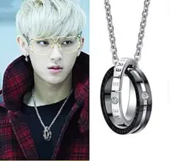 【ペアネックレス】☆2個セット☆ ダブル ネックレス☆Love プレゼントにも