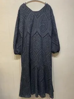 titivate 前後2way長袖コットンレースワンピース