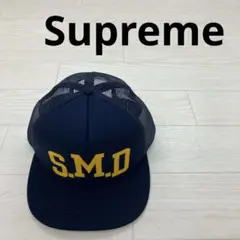 Supreme メッシュキャップ スナップバック SMD 5パネル ネイビー