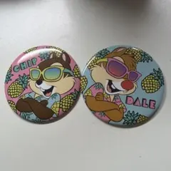 新品未開封・限定品】ディズニー チップ＆デール ビッグ缶バッジ 2000