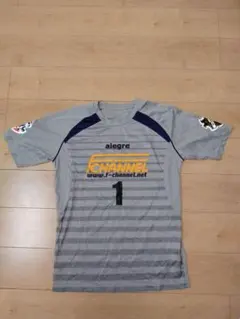 alegre F CHANNEL サッカーシャツ 背番号1　グレー　XLサイズのサムネイル