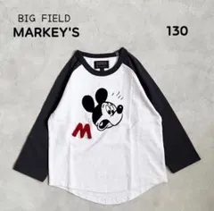 130【新品】マーキーズ キッズ ディズニー ミッキー 長袖 ロングTシャツ