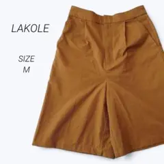 L205▶ラコ　ボトムス　ズボン　ハーフパンツ　ショート丈【M】カジュアル