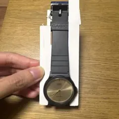 【CASIO MQ-24-9ELDF】カシオ クォーツ腕時計 ブラック/ゴールド