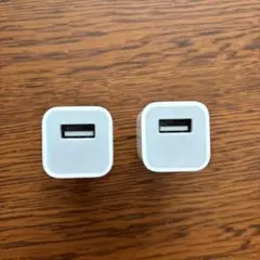 Apple　純正　USB 充電器 アダプタ　2個セット