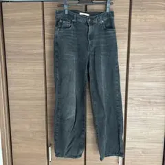 Levi's ブラック ワイドレッグデニム