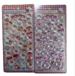 ハローキティ ボンボンドロップシール 2点セット ピンク レッド サンリオ正規品