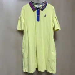 Paul Smithポールスミス 襟ボーダーポロワンピース イエロー 120cm
