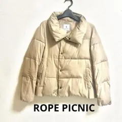 【ROPEPICNIC】ロペピクニック ショート丈 中綿ジャケット　ベージュ