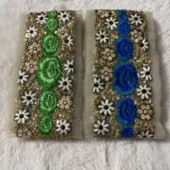インド刺繍リボン✳︎大特価価格✳︎2m×2本セット
