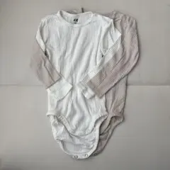H&M オーガニックコットン ボディスーツ 12-18M 2枚セット